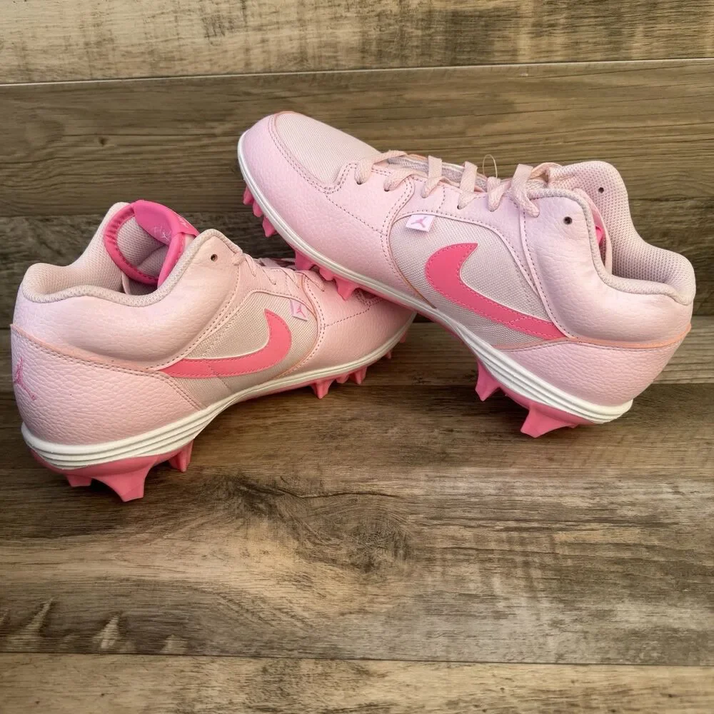 Jordan Stadium 90 Low TD Cleats Pink White Size 10.5